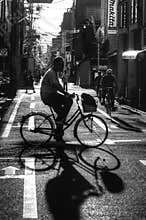 Cycling in Kyoto, Japan