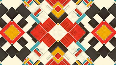 Disco VJ show, kaleidoscopic background. 3d rendering loop animation. 4K, UHD