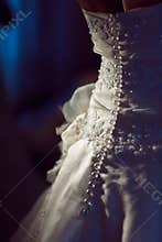 Back of the wedding dress