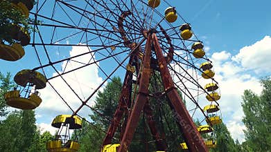 Abandoned Ferris Wheel Chernobyl Amusement Park, Nuclear Disaster Exclusion Zone