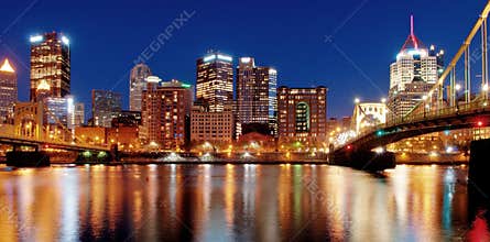 Pittsburgh Skyline at Night