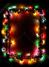 Christmas Tree Lights Frame