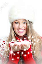 Christmas winter girl