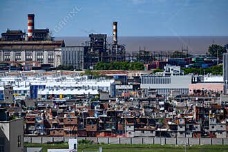 Slums in Buenos Aires near Port and Railway Station, Argentina
