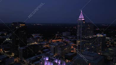 Aerial North Carolina Raleigh July 2017 Night 4K Inspire 2
