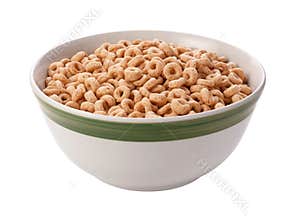 Oat Cereal Isolated with clipping path