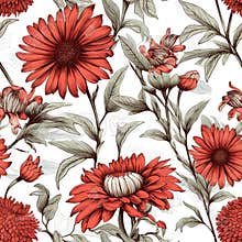Generative AI Seamless pattern-