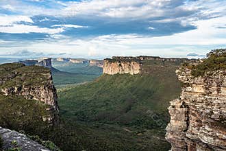 View from the top of the hill of the father inacio, morro do pai inacio, Chapada Diamantina, Bahia, Brazil