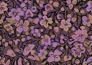 Hand drawn floral seamless pattern with sakura in full bloom.