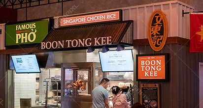 Singapore Chicken Rice, Resorts World, Las Vegas, Nevada.