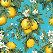 Generative AI Beautiful seamless Summer Vacation-