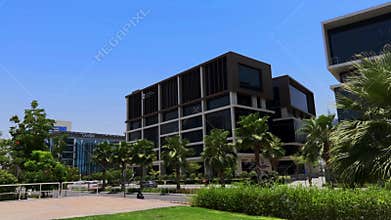 Areal view of the buildings in the city
