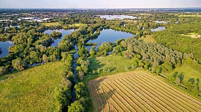 English landscape near Theale - West Berkshire UK