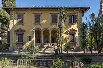The ancient Villa Crastan intended for public cultural activities, Pontedera, Italy