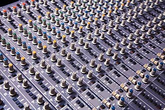 Recording Studio Mixing Console