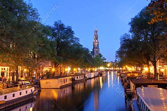Amsterdam twilight