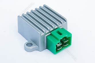 Relays on a white background