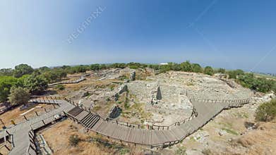 Ancient Troy ruins in Turkey