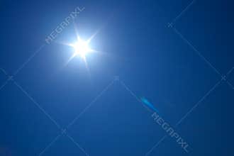 Perfectly clear sky with Sun