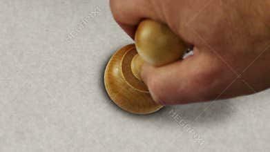 VAT value-added tax stamp and stamping loop animation