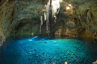 Mexican cenote, sinkhole