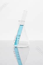 Photo of biochemistry glassware experiment