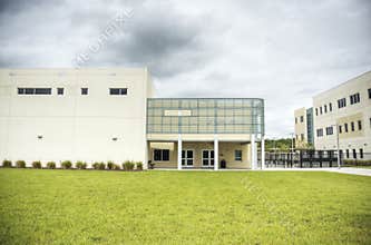 HDR of Middle School Gymnasium