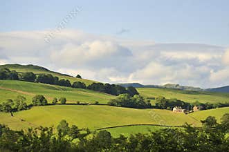 Lake district, farm on the fells, Cumbria