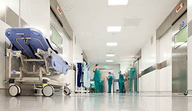 Hospital surgery corridor