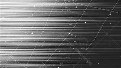 Damaged black screen. Scratch effect. Retro TV screen with scratches and damage.