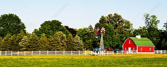 Farm house in the usa