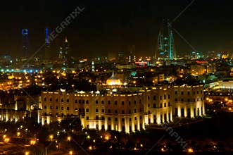 Bahrain Skyline at Night