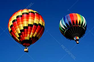 Two Hot Air Balloons