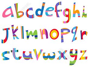 Lower case fun alphabet