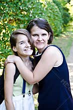 Mom and her daughter