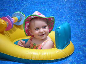 Afloat baby