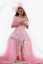 Beautiful little girl in princess dress