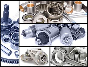 Auto car parts, collage