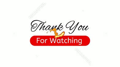 Thank you For Watching animation