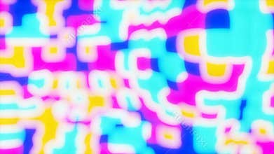 Bright colored spots. Design. Multi-colored pieces of paint made in 3d format.