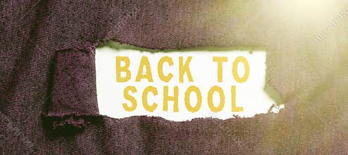 Inspiration showing sign Back To School. Internet Concept New Teachers Friends Books Uniforms Promotion Tuition Fee