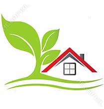 Real estate house logo vector