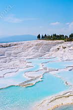 Travertines in Pamukkale, Turkey