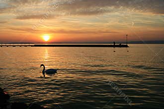Sunset at Lake Balaton