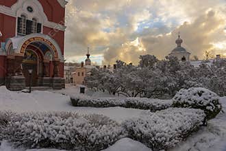 Valaam Monastery in winter