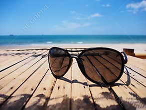 Sun glasses in summer