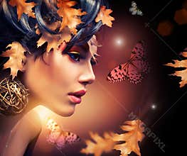 Autumn Woman Portrait
