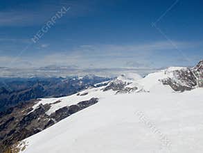 Snow Capped Alps Mountain Top