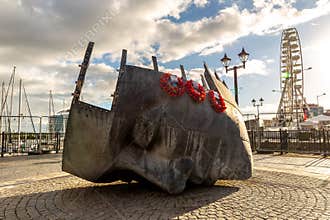 Merchant Seaman’s Memorial in Cardiff, Wales, UK