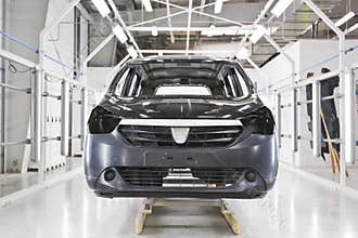 Factory car painting